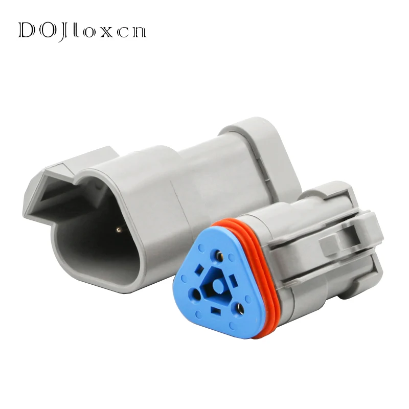 1/5/10/20/50 Sets 3 Pin ROSH Environmental Protection IP68 Deutsch DT04-3P-P006 DT06-3S-P006 ConnectorWith 120 Ohm Resistance