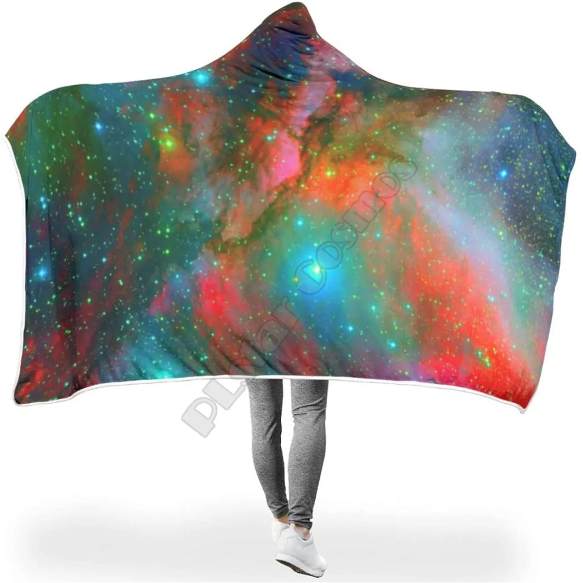 Starry Sky Galaxy Hooded Blanket 3D print Wearable Blanket Adults men women Polynesian Drop Shipping 04