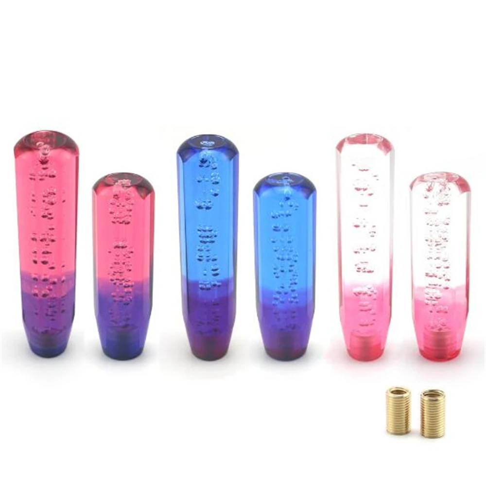 

15 20 см автомобильная смола, цветная разноцветная ручка переключения передач, хрустальный пузырь, ручка переключения передач, красочные ручки рычага переключения передач