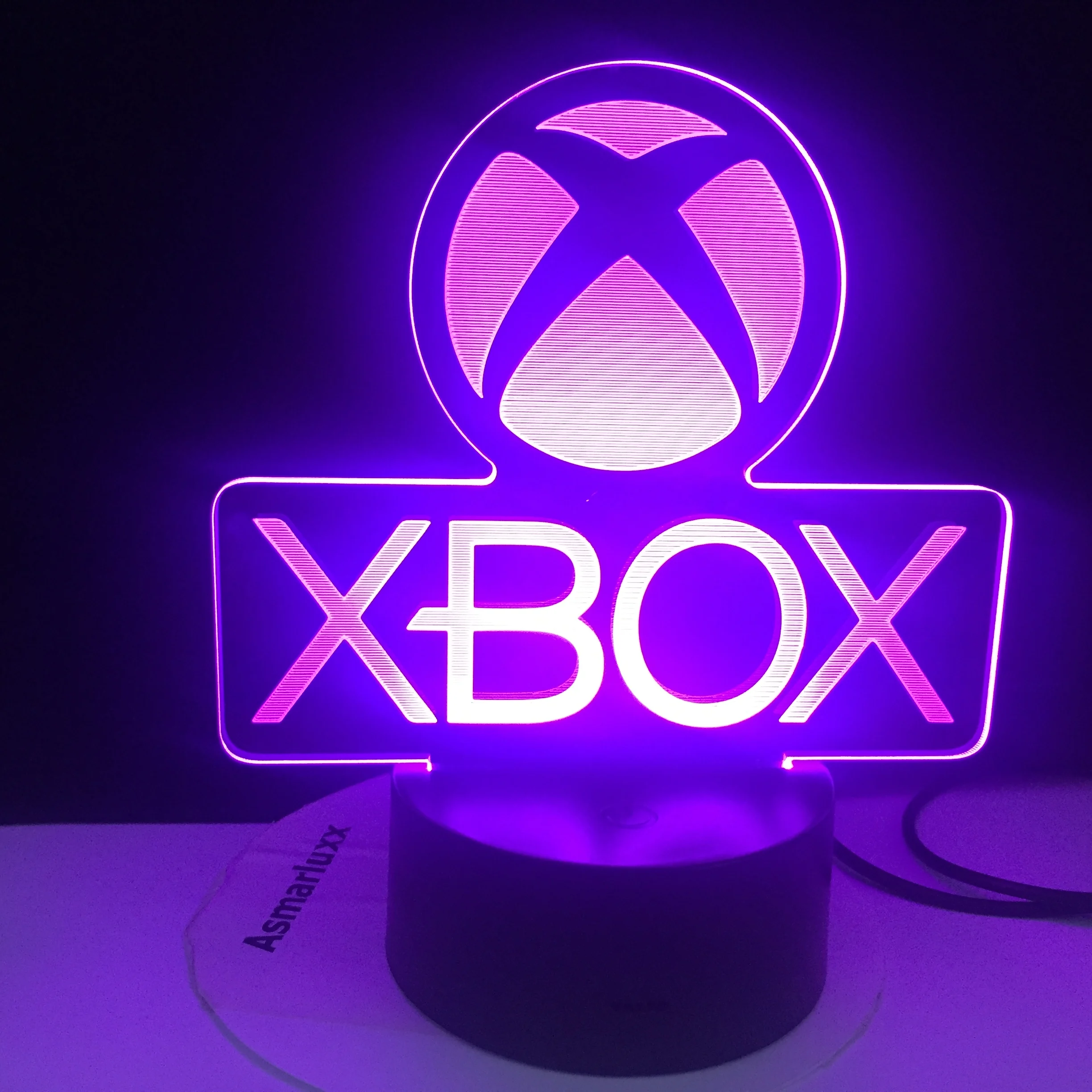 Game XBOX Home Game Best Present for Boy LED Night Light USB Directly Supply Cartoon App Control Children Birthday Gifts 3d Lamp