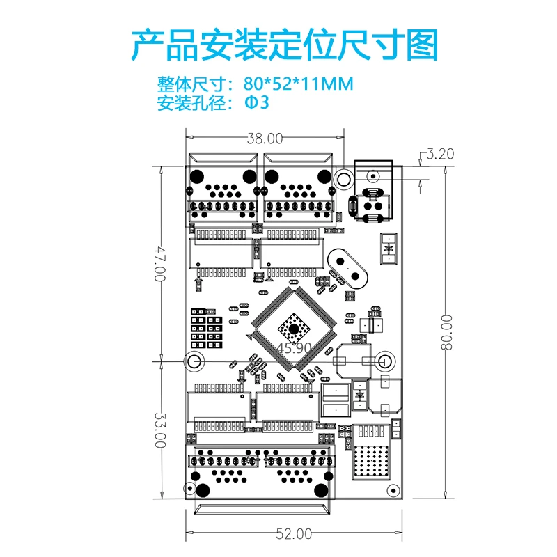 Mini 4-port Gigabit 48V Standard POE Switch Module Wide Pressure Temperature Pin Header Interface Industrial Data Motherboard