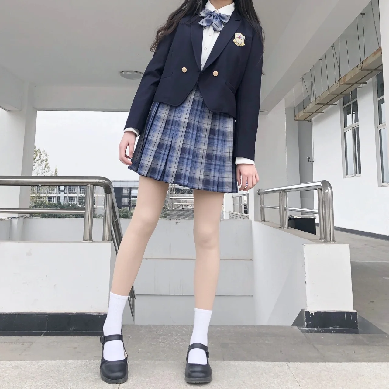 School Uniform Japanese Womens Girls Spring Autumn Collarless Suits Blazer Long Sleeve Jackets Coats For JK School Uniform