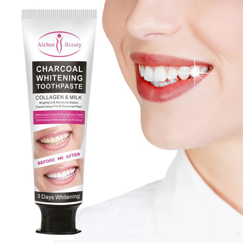 

Toothpaste Teeth Whitening Remove Tooth Stain Plaque Stains Bamboo Charcoal Clean Fresh Breath Oral Hygiene Dental Care 100g