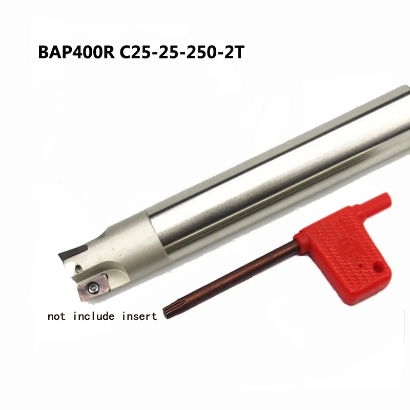 1pc BAP 400R C25 25 250 2T Indexable Milling Cutter Holder Square Shoulder Roughing Pocket CNC lathe face mill tool for APMT1604