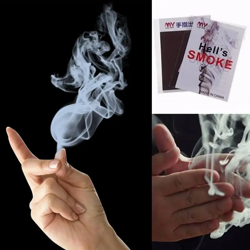 5pcs Finger Smoke Trick Props Magic Tricks Tips Surprise Magic Smoke Hand Fingers  Make Smoke Joke Mystery Props Fun Kids Toys #