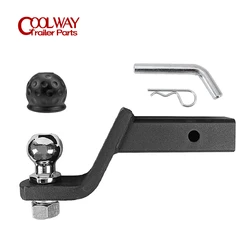 3 Inch Drop Tow Bar W/50 MM 2 Inch Ball Cover Mount Tongue Hitch Trailer Car RV Boat Parts Accessories