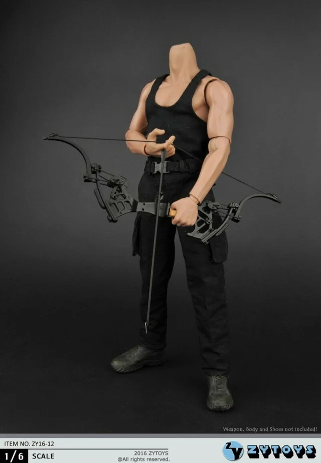 1/6 Black Vest Combat Pants 1:6 Scale ZYTOYS ZY16-12 Clothes Fit 12\'\' Male Action Figure Body