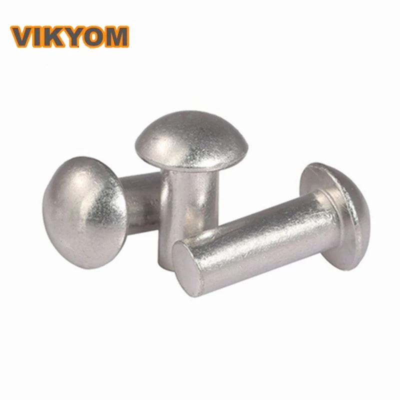 Rivetti solidi a testa tonda GB867 rivetto in alluminio a testa semicircolare a percussione a testa tonda rivetti semicircolari M2 M3 M4 M5 M6 M8