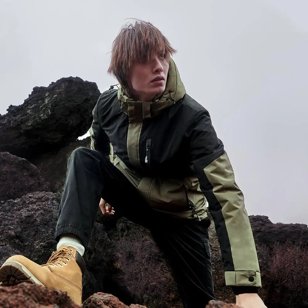 Youpin Graphene 2 in 1 Infrared Heating Suit Men Winter Warmer Jackets Windproof Antibacterial Anti-UV Male Outdoor Hunting Coat