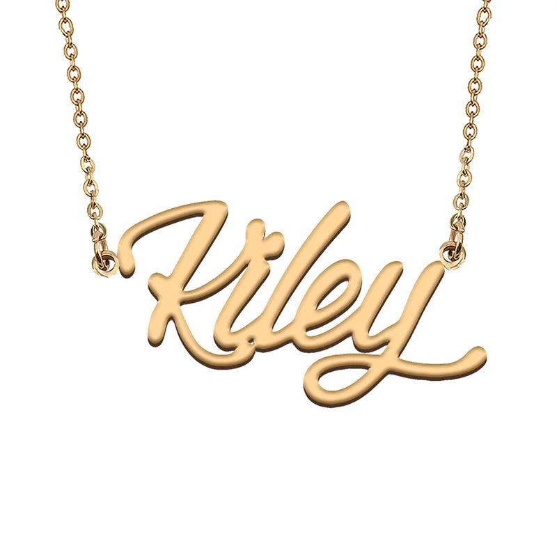 Kiley Custom Name Necklace Customized Pendant Choker Personalized Jewelry Gift for Women Girls Friend Christmas Present