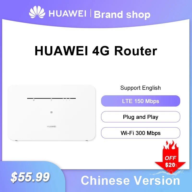 Sblocca il Router LTE CPE B311B-853 150Mbps CAT4 di Huawei 4G con il Router senza fili di Wifi della carta Sim