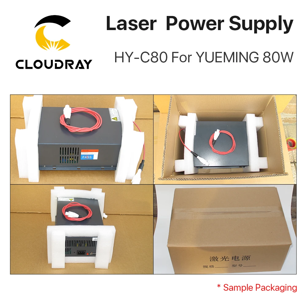 Imagem -06 - Cloudray-fonte de Alimentação a Laser para Máquina de Corte Yueming Gravura e Máquina de Corte Hy-c80 Co2 80w