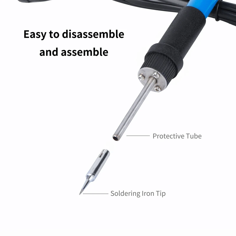 JCD 909 Soldering Iron Adjustable Temperature Electric Solder Iron Rework Station Mini Handle Heat Pencil Welding Repair Tools