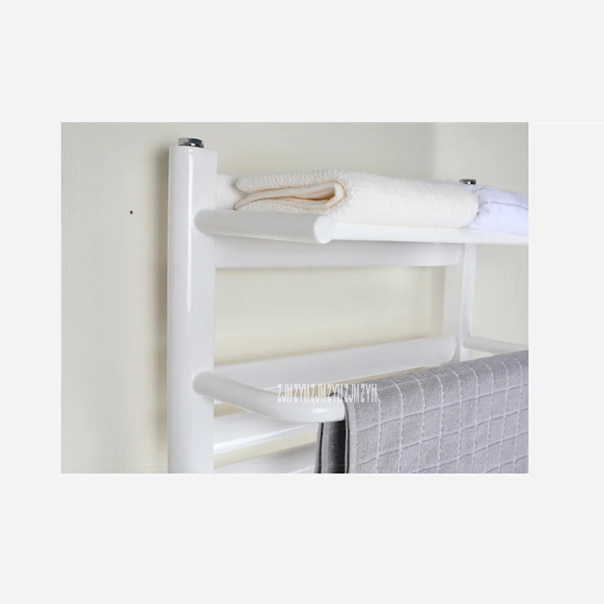 QSBL-01 Towel Warmer Low-Carbon Steel Heated Towel Rail Constant Temperature Electric Heating Drying Towel Rack 110V/220V
