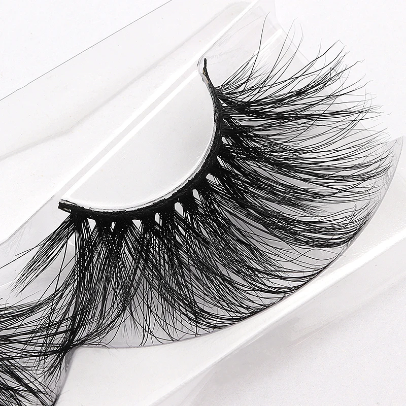25mm-30mm 5D Lashes Real Mink Fake Eyelashes Super Long Professional Make Up Thick Long Mink Lashes High Volume Lash Extension