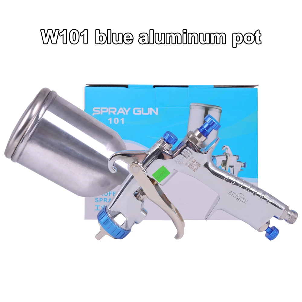 Paint Gun W101 Air Spray Gun Hand Manual Airbrush,1.0/1.3/1.5/1.8mm Japan quality, W-101 Paint Sprayer 400CC Plastic Tank