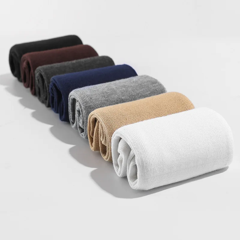 Men's Toe Socks Five Fingers Breathable Comfortable Deodorant Simple Fashionable Cotton Solid Color  Middle Tube Sock Men's Gift