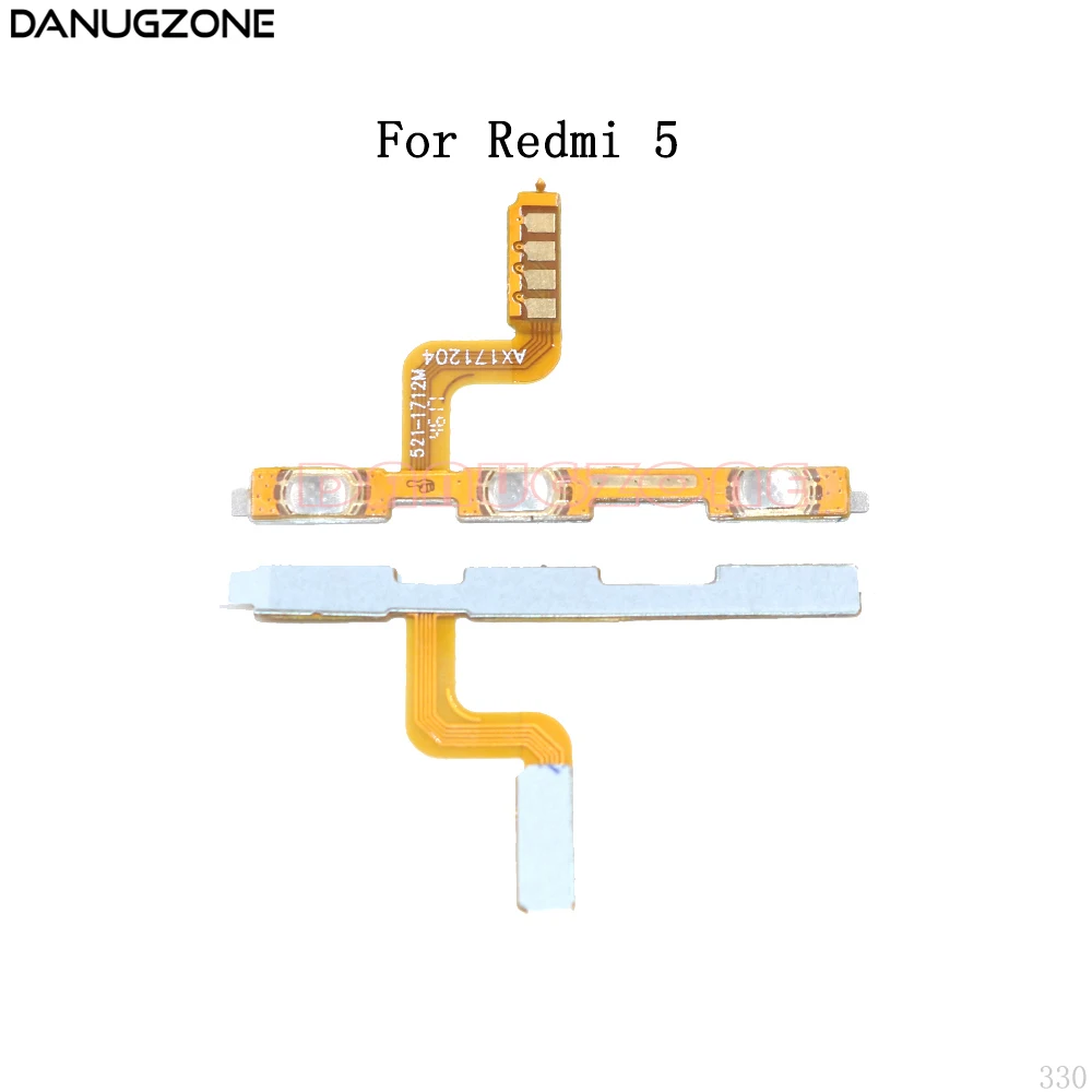 Power Button On / Off Volume Mute Switch Button Flex Cable For Xiaomi Redmi 5 Plus