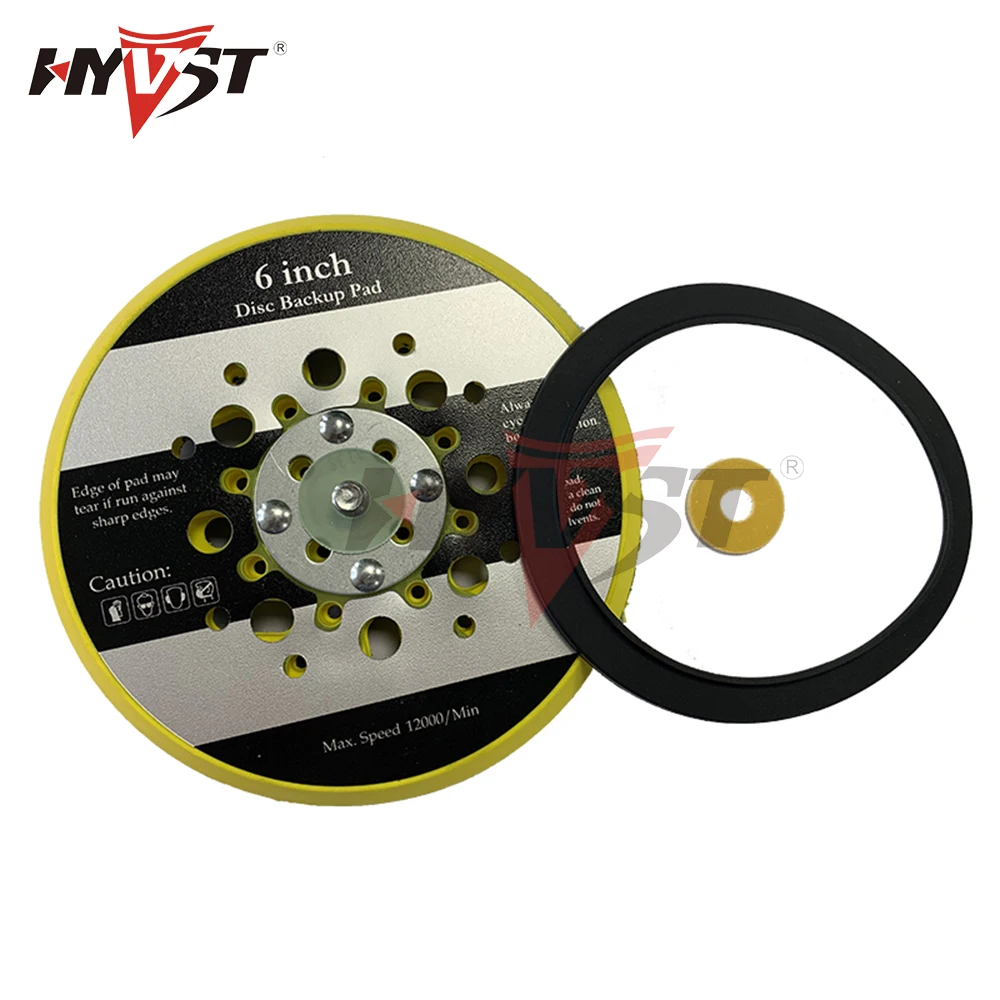 Hyvst Backing Pad with Shim and Brake Seal for Car Random Orbital Sander Machine Multi-function Variable Speed Corded Sander