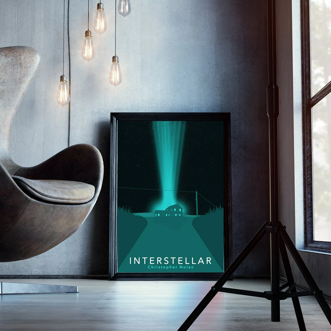 Interstellar Christopher Nolan Time Travel Space Alternative Dimension Design Graphic Artwork Minima Minimalist Movie poster