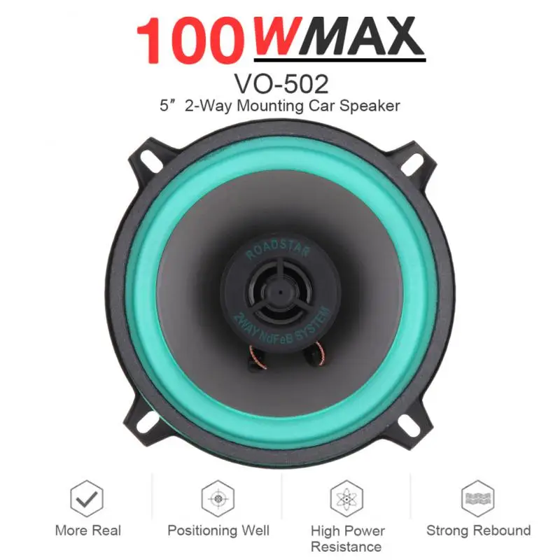 

Piece 4 Inch 100W Universal Car Speakers Universal Subwoofer Car Audio Music Stereo Full Range Speakers for Car Auto Speaker