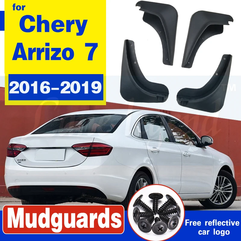 Free shipping splasher Mudguard Mud Flaps Splash Guards Fit For Chery Arrizo 7 2016-2019 4pcs 1set 2018