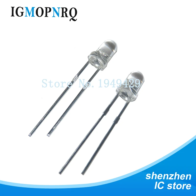 50PCS/Lot LED 3mm 940nm Infrared Emitting Round Tube Light diode New Wholesale Electronic