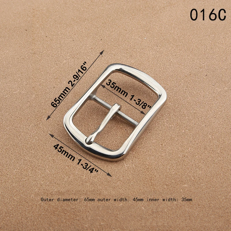 1 Stück 35mm Gürtelschnalle 304 Edelstahl Stiftschnalle Herren Taillengürtel Kopf Lederhandwerk Gürtelteile DIY Hardware Zubehör – Detail 16