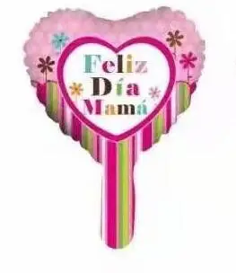 10pcs 10inch Heart Spanish Happy Mother's Day Balloon Love Mama Feliz Dia Foil Ballon Mother Party Decorations  Air Globos