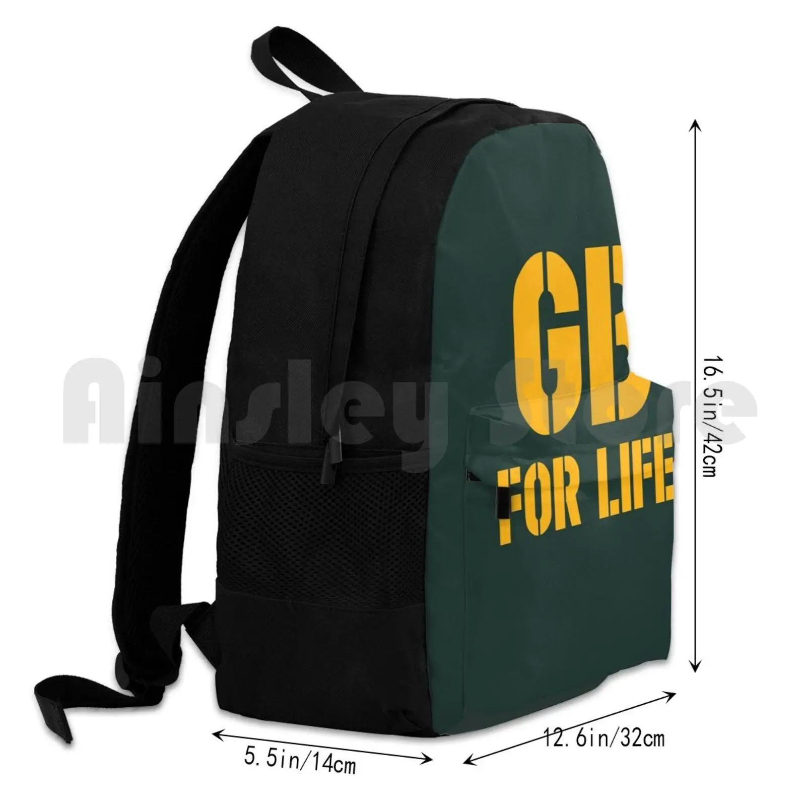 Mochila de caminhada ao ar livre para a vida-futebol, equitação, escalada, bolsa de esportes, fãs de futebol americano, design