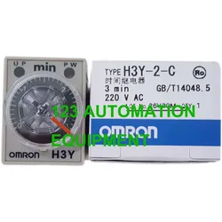 Authentic New Omron H3Y-2-C AC220V Time Relay 1/5/10/30/60sec 3min  220VAC