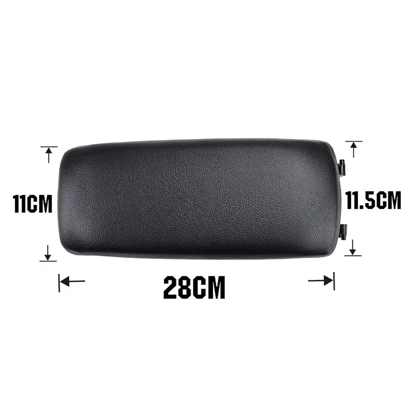 Car Armrest Latch Lid Center Console Cover Center For Audi A6 C5 2000-2006 Clip Catch PU Leather Arm Rest Cap Auto Accessories