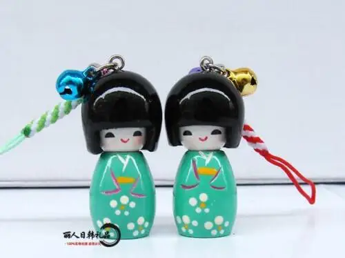 Wholesale lot 20 pcs Japanese Oriental Kokeshi Doll Handbag Charm