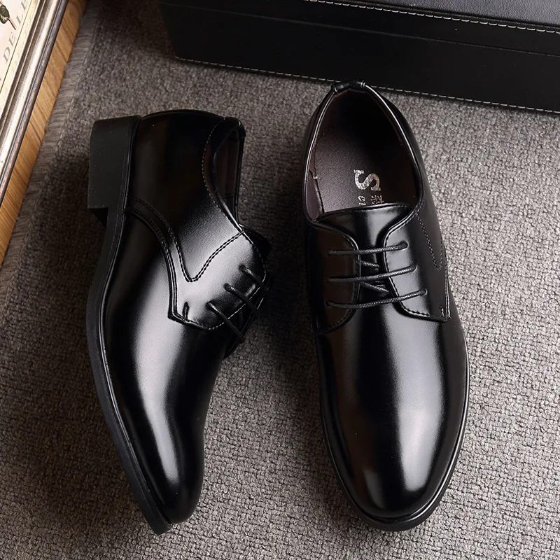 Mazefeng 2019 New Fashion Business Dress Men Shoes Classic Leather Men\'S Suits Shoes Fashion Lace-up Dress Shoes Men Oxfords