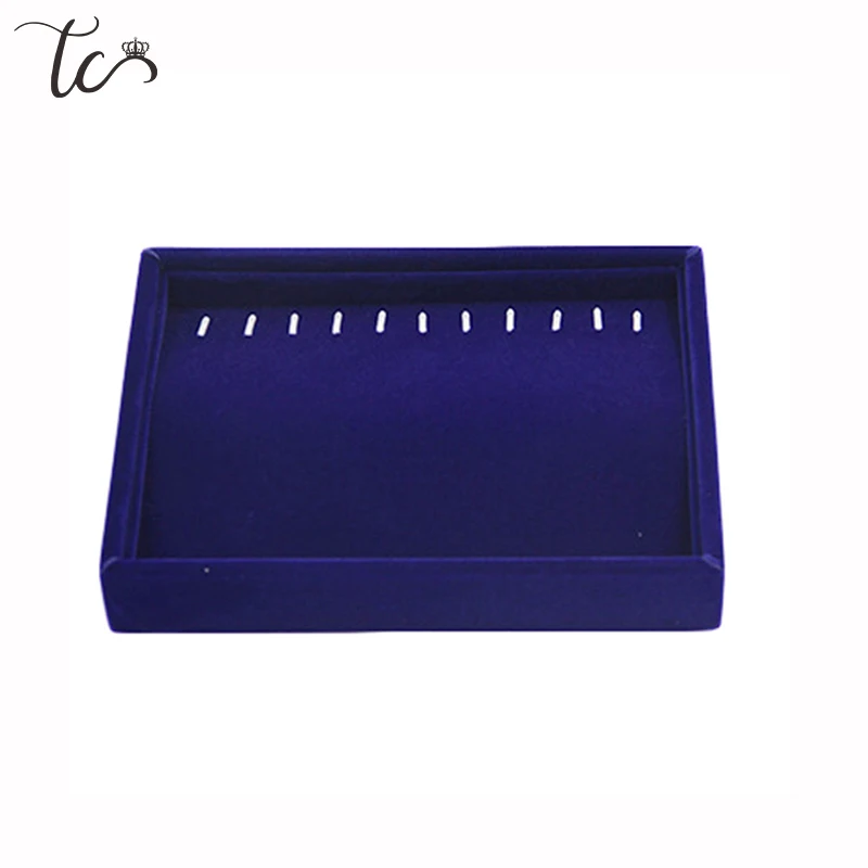 Nieuwe Sieraden Doos Lade Organizer Fluwelen Verpakking Display Handgemaakte Diy Bergingen Trays