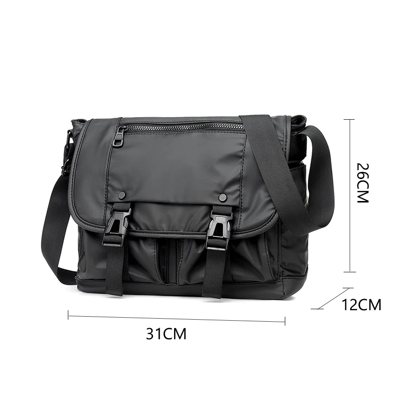 Imagem -06 - Bolsa Crossbody Multifuncional de Nylon para Homens Bolsas Mensageiro de Ombro Masculino Grandes Bolsas Moda Empresarial Xa292zc