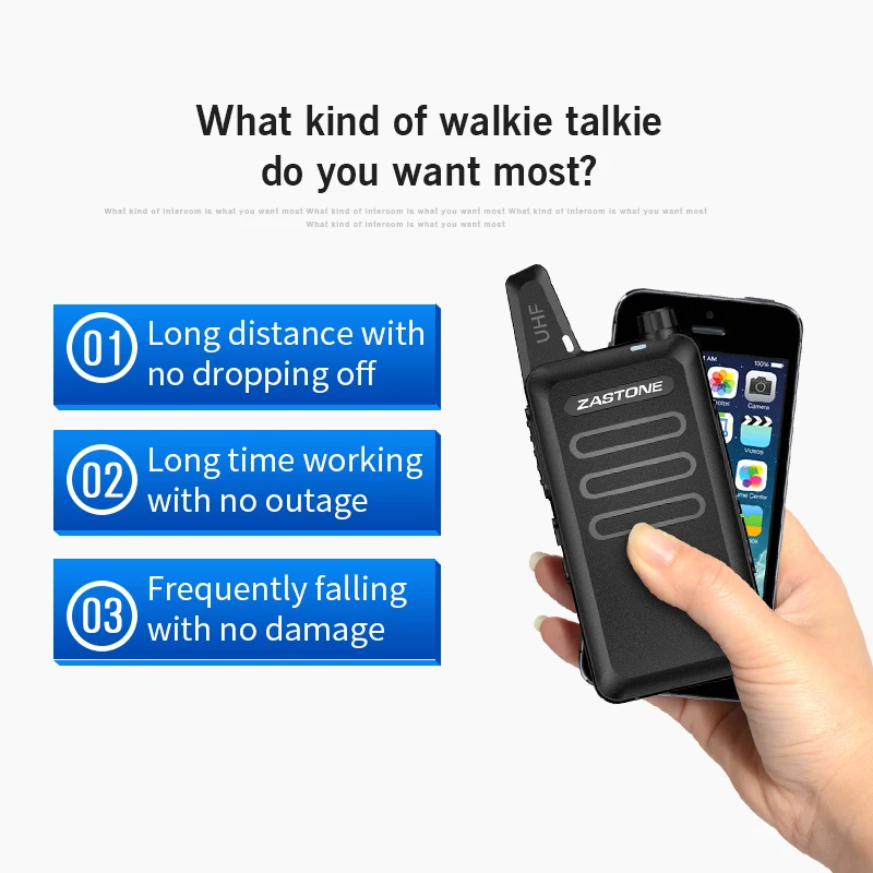 Imagem -05 - Zastone X6-mini Rádio Portátil Walkie Talkie Uhf Dois Sentidos Comunicador à Mão Duas Vias fm Frivolity