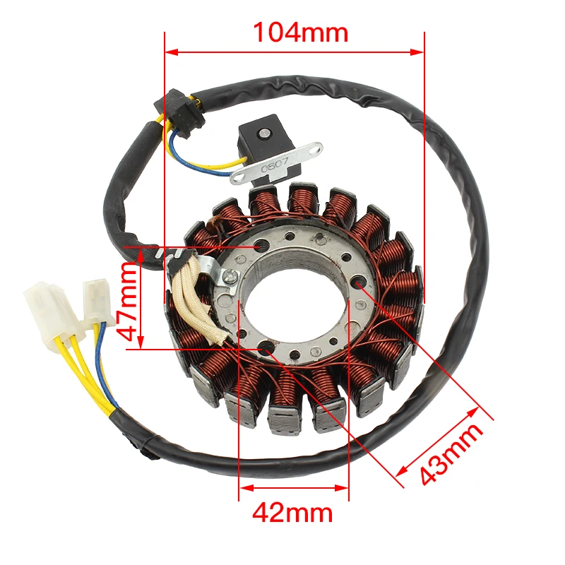 Motorcycle Generator Stator Coil Comp For Linhai 250CC 300CC Feishen 250CC 300CC Moto Scooter UTV ATV Engines