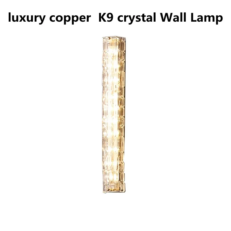 2022 светодиодный настенный светильник K9, хрустальный декоративный настенный светильник для отеля, спальни, прикроватной тумбочки, балкона, лестницы, ТВ-фон, Настенный Бра 16W 22W