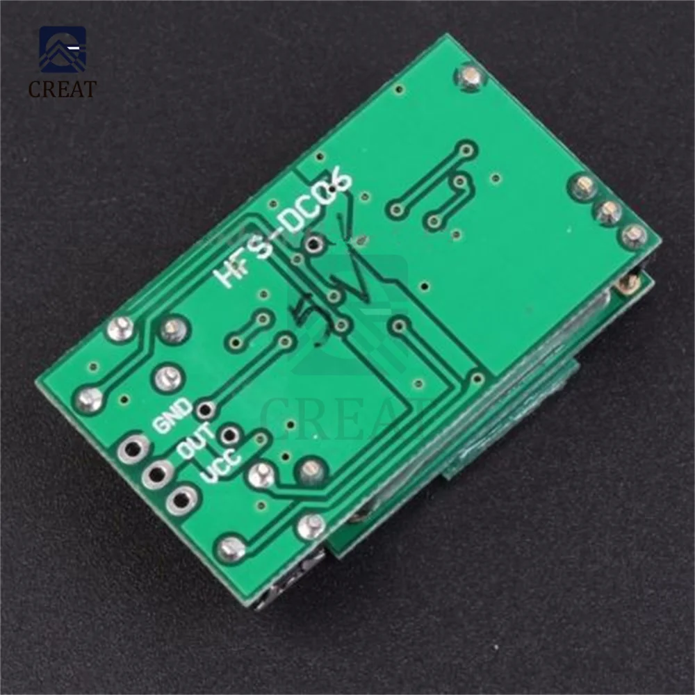 Banda d\'onda di ISM del modulo del commutatore del sensore di microonde di cc 5V 5.8G 5.8GHz che rileva 12m HFS-DC06 nessuna scheda 30mA di