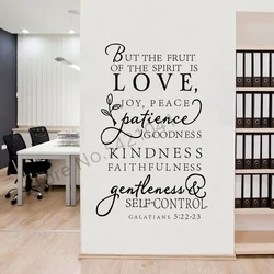 Large Size Bible Verse Decal - The Fruit Of The Spirit - Vinyl Wall Decal Art Design Home Sticker ,Free Shipping
