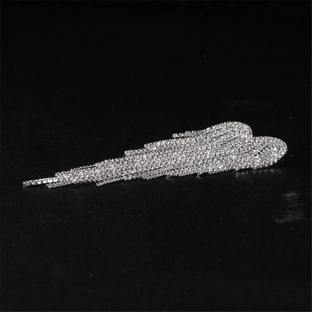 Fashion Beauty Alloy Activity Rhinestone Wedding Pins Brooch Heart Shape Tassels For Women|Girls