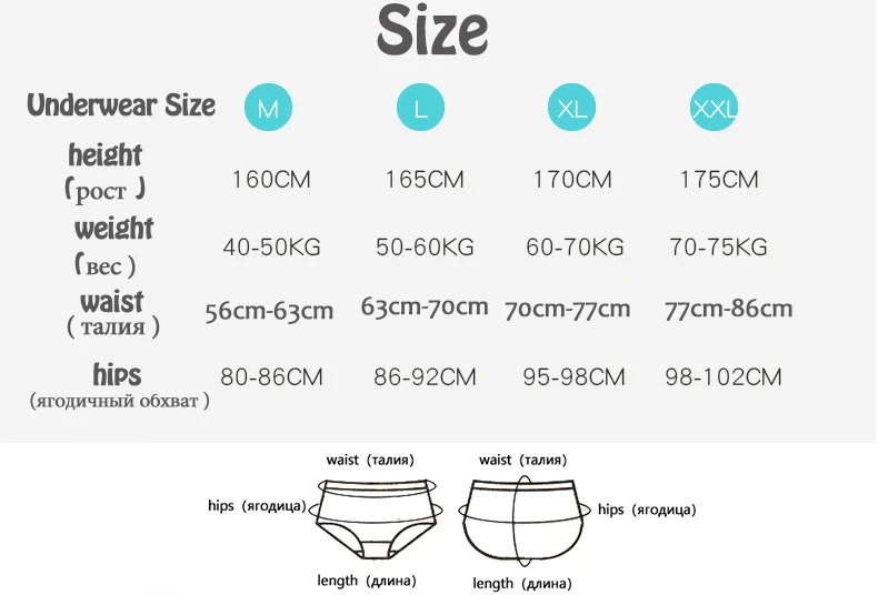 3Pairs/set Women\'s Briefs Comfortable All Cotton Seamless Soft Comfortable Cotton High Waist Underwear Women Sexy Panties