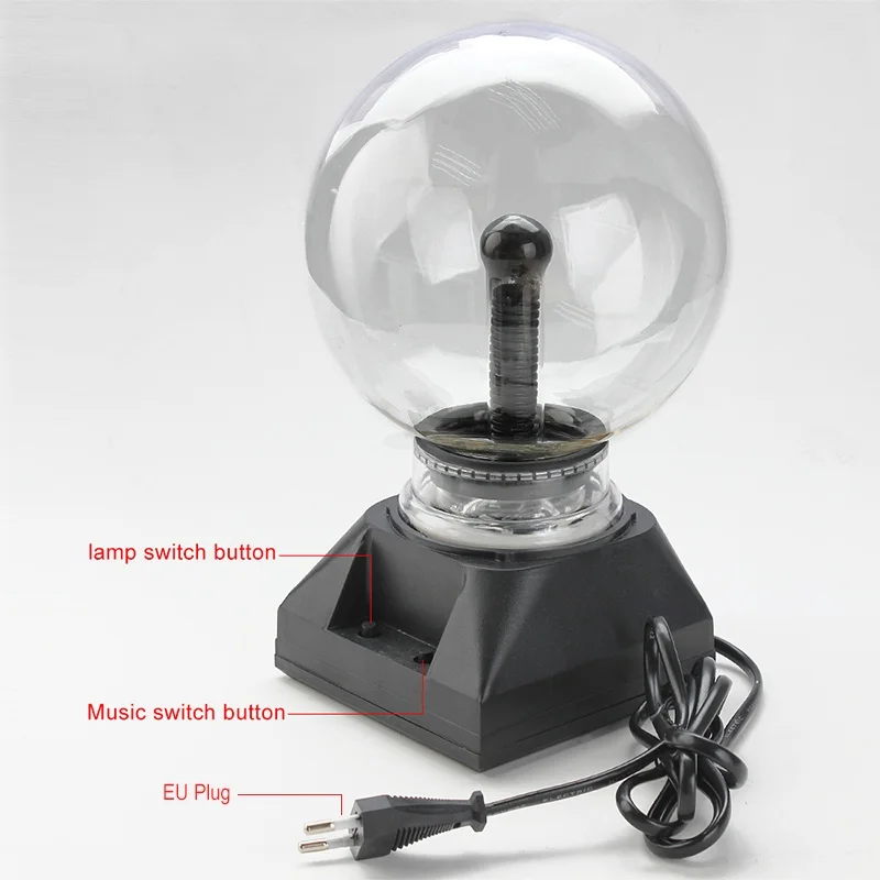 Novelty Glass Magic Plasma Ball Light 3 4 5 6 inch Table Lights Sphere Nightlight Kids Gift For New Year Magic Plasma Night Lamp