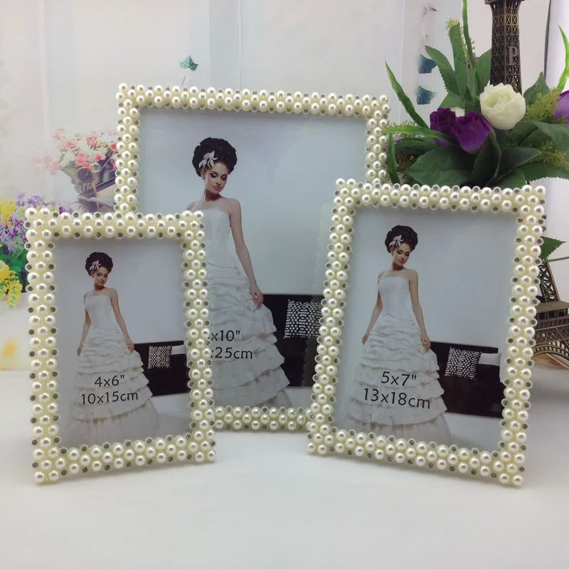 Bohemian imitation pearl photo frame photo frame photo wall wedding wedding birthday photo frame bedroom setting frame 7 inch