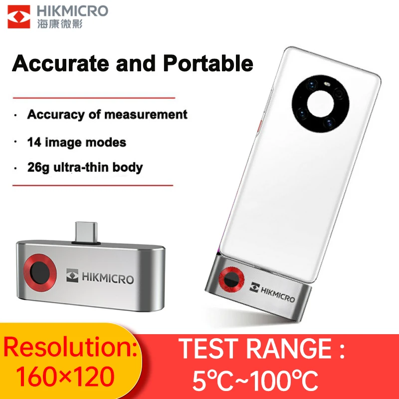 Hikmicro P10B Infrared Thermal Imager Portable Mobile Phone Sensor Outdoor Industrial 3-in-1 Thermometer with APP Videocorder