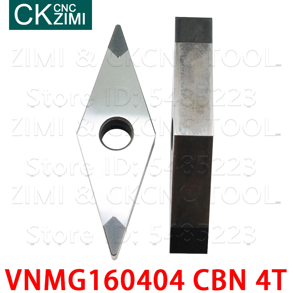 VNMG160404 CBN 4T VNMG 160404 CBN Boron Nitride Biến Lưỡi Dao CNC Nội Bộ Dụng Cụ Quay Rau Kim Loại Tiện Chèn Cho Cứng thép Không Gỉ
