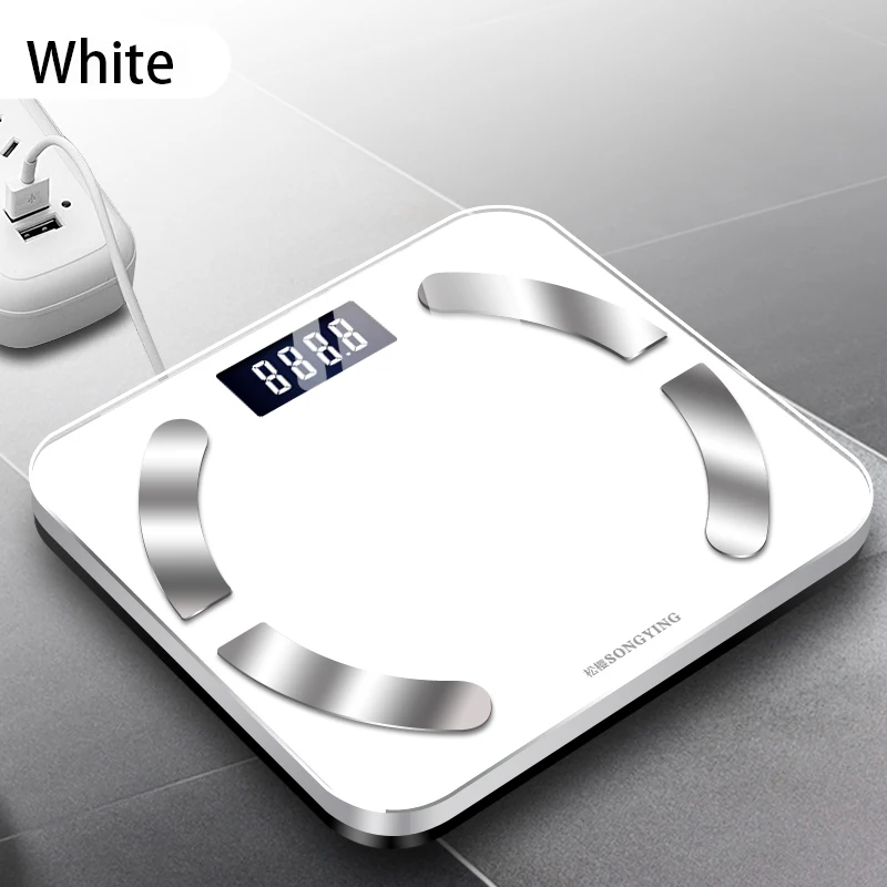 Bluetooth Body Fat Scale USB electronic Digital scale Smart Weight scale Floor Bathroom scales BMI index 290*260mm