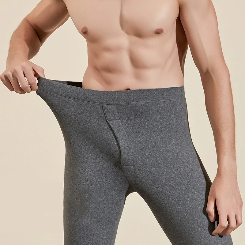 ZJX-mallas cálidas ajustadas para hombre, de talla grande Calzoncillos largos, ropa interior cálida, medias elásticas, pantalones térmicos de