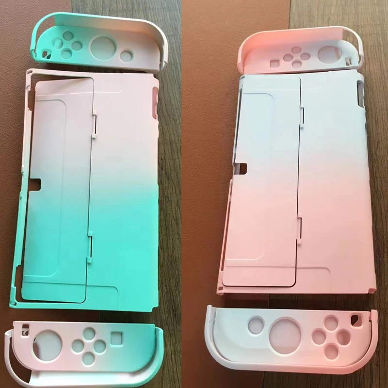 Nintendo Switch用のカラーグラデーションケース,コンソールアクセサリ,ハードPC保護カバー